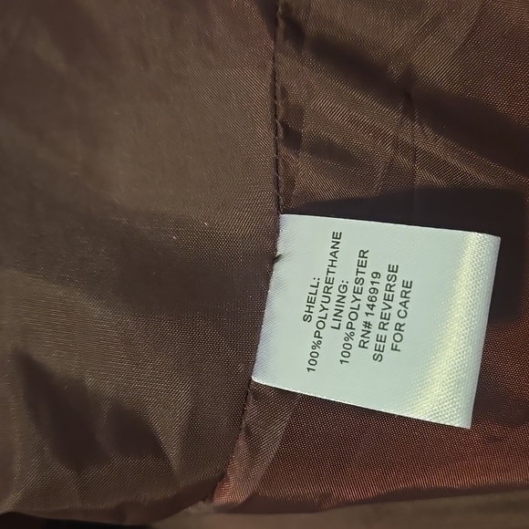 Jaclyn Smith Maroon Moto Polyureethane Jacket - Picture 9 of 9